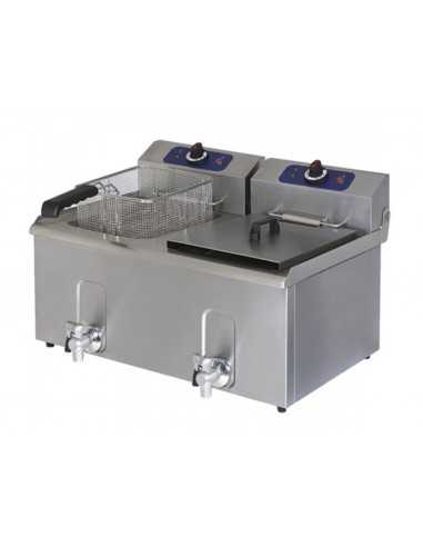 Friggitrice elettrica - Capacità lt 8+8 -...