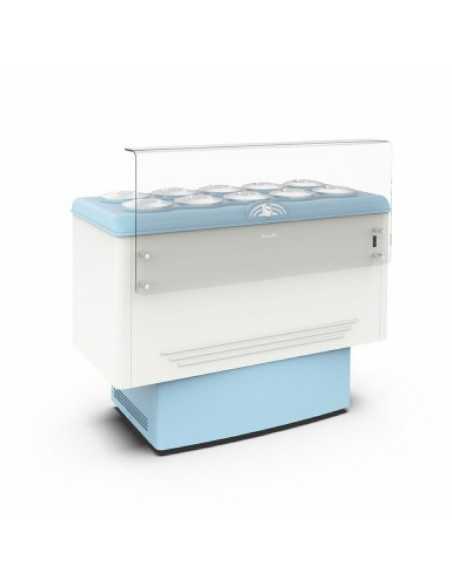 Conservatore - Capacità  n.10 carapine in acciaio inox litri 7.5 - Temperatura -5°-20°C - Cm 143.5 x 71.3x 103 h