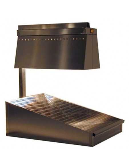 Calentador de patatas - 2 lámparas de infrarrojos - Energía 340W - cm 40 x 60 x 65 h