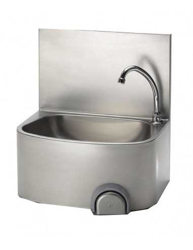 Semicircular hand basin - Push button control -...