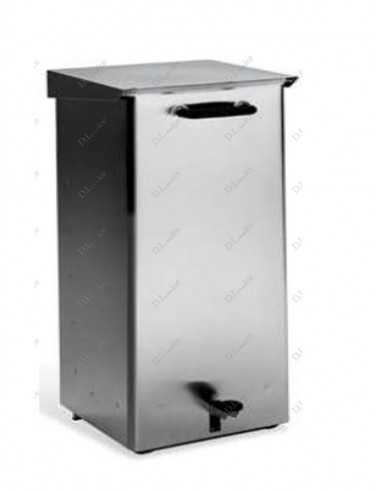 Pedal bin - Capacity LT 30 - Stainless steel...
