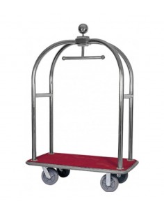 Carrello portavaligie e portabiti - Base in legno e...