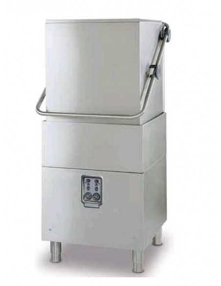 Lavavajillas con capota - Cesta cm 50 x 50 - Altura útil cm 43 - Air Break System - cm 69.5 x 76 x 146 h
