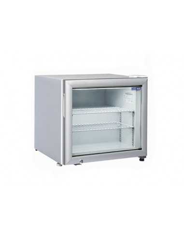 Freezer verticale - Bianco - Porta a vetro -...