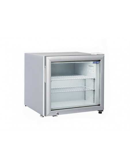 Vertical Freezer - White - Glass Door - Temp. -15°/-20°C - Capacity Lt. 50 - Static - cm 57 x 53.5 x 53h