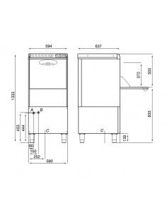 Dishwasher - With double filter - Basket cm 50 x 50 -... 2