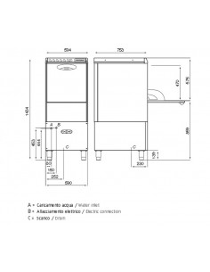 Lavavajillas - Cesta cm 50 x 60 - Altura útil cm 47 - Air... 2