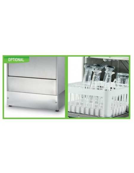 Lavabicchieri - With exhaust pump - Framework basket cm 40 x 40 - Useful height cm 29 - cm 47.5 x 50.5 x71.9 h