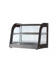Escaparate caliente - Acero inoxidable - Cristal curvado...