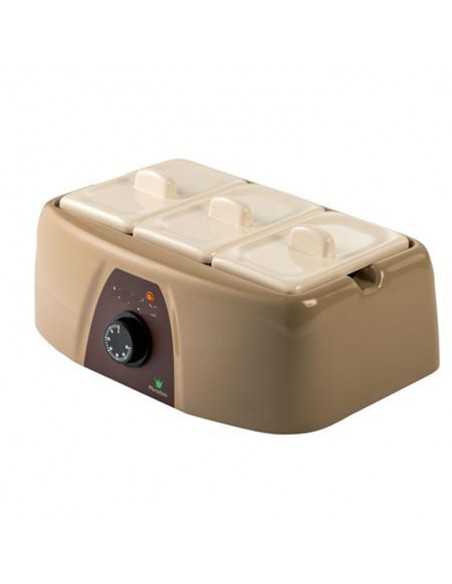 Fundidor de chocolate - N. 3 cuencos de capacidad Litros0.8 - Cuencos y tapas extraíbles - cm 39.5 x 26.5 x 13.5 h