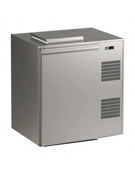 Caja de basura refrigerada - Temperatura +2/+12 °C - N. Contenedor de 1 litro 120/140 - cm 110 x 87,5 x 121 h