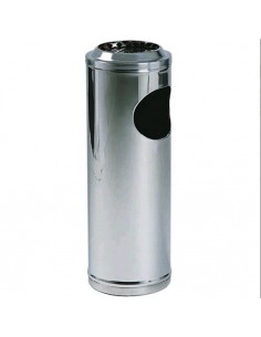 Waste ashtray - Stainless steel - Chrome mesh cover - cm...