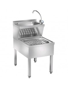 Combinato lavamani/lavastracci - Acciaio inox -...