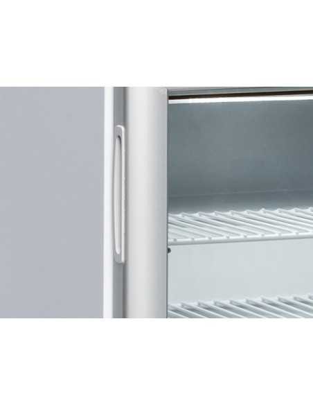 Freezer verticale - Bianco - Porta a vetro - Temp. -15°/-20°C - Capacità Lt. 50 - Statico - cm 57 x 53.5 x 53h