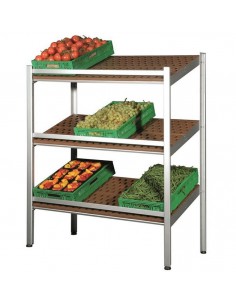 Pantalla de pared - Estantes inclinados - Para frutas y...