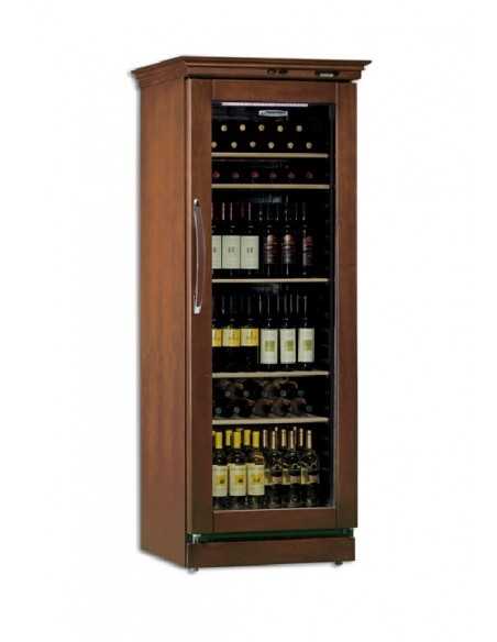 Espositore refrigerato per vini - Temperatura +6°+16°C - capacità bottiglie 106 - statica - cm 69.5 x 65 x 188 h