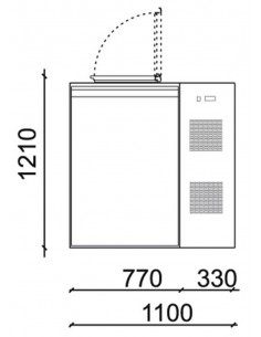 Refrigerated box for waste - Temp. +2/+12 °C - No. 1... 2