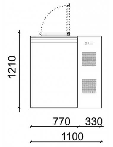 Caja de basura refrigerada - Temperatura +2/+12...
