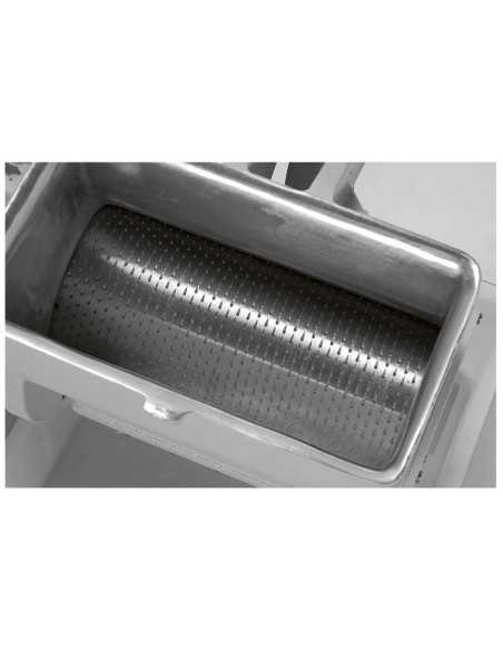 Grater - Production rate kg 120 - Power Kw 3 (4.00 Hp) - Mouth grater mm 300 x 160 - Roll grater stainless steel punched - Three