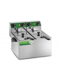 Freidora eléctrica - Capacidad cubas 4+4 litros -...