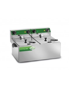 Electric fryer - Capacity tanks 8+8 - Power kW 3.25+3.25...