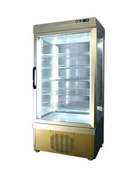 Vetrina espositiva per pasticceria - No-frost Negativo - Temp. +5/-25°C - 1 lato espositivo - cm 90 x 64 x 191h