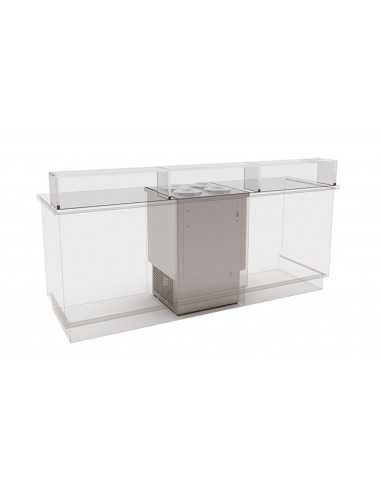 Carapine showcase - Capacity 4 stainless steel...