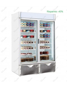 Vetrina refrigerata - Temperatura -15/-25°C - Risparmio...