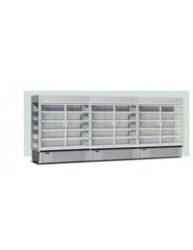 Wall display - With sliding doors - Temperature...