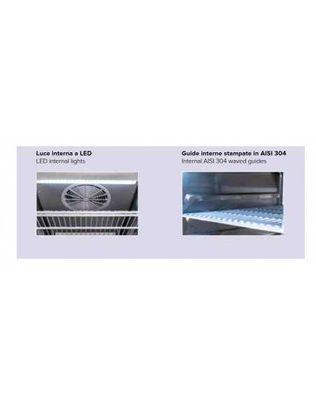Armadio refrigerato - Temperatura -2°/+8°C - Capacità  litri 700 - Classe energetica C -  Cm 70.5 x 87 x 210 h