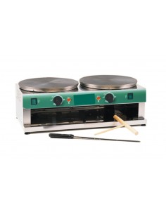 Crepiera elettrica - Doppia con vano - Diametro 35 cm -... 2