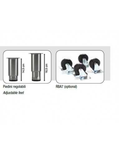 Armadio refrigerato GN 2/1 - Capacità  650lt -...