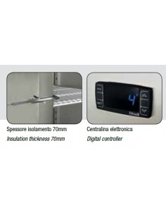 Armadio refrigerato ventilato GN 2/1 - Porta a vetro -... 2