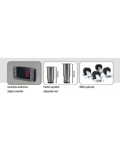 Ventilated refrigerated cabinet GN 2/1 - Capacity 1333 lt... 2