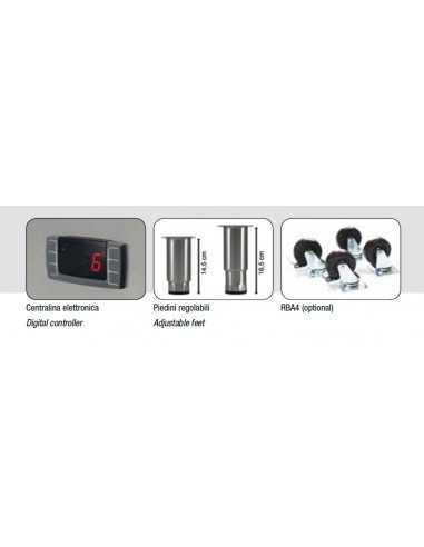 Armario refrigerado ventilado GN 2/1 - Puerta...