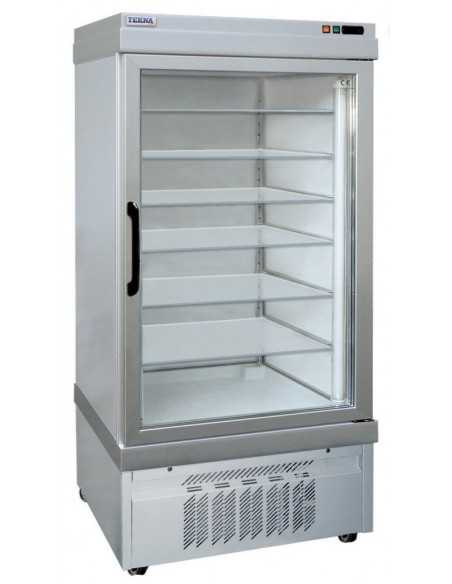 Vetrina espositiva per pasticceria - Ventilato Positivo - Temp. -5/+10°C - 1 lato espositivo - cm 90 x 64 x 191h