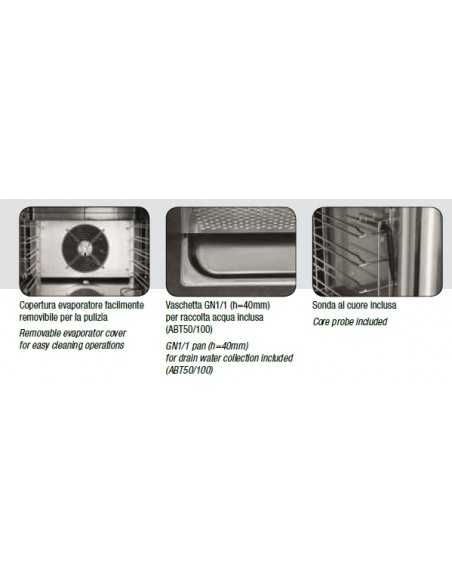 Abbattitore di temperatura - Teglie n. 5 x GN 1/1 o 5 x 60x40 - cm 79 x 70 x 86.5 h