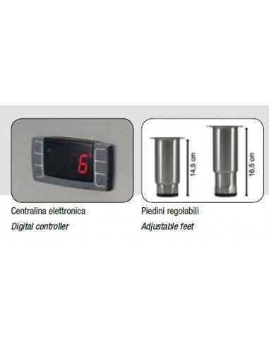 Tavolo refrigerato ventilato - Capacità  lt 553...