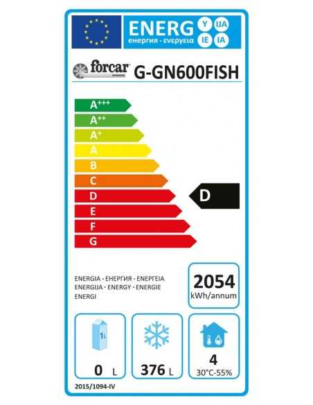 Refrigerator cabinet for fish - energy class d - capacity lt 507 - N.1 door - static - cm 68 x 81 x 201 h