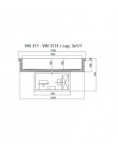 Recessed refrigerated tank - Acciaio inox AISI...