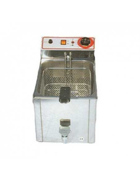 Electric bench fryer - No. 1 tub - Capacity tank liters 10 - Power KW 3 - cm 26.5 x 49 x 36 h