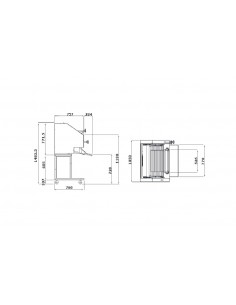 Formadora de baguette de 2 cilindros - Rodillos 70 cm 2