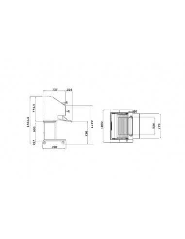 Formatrice baguette 3 cilindri - Rulli 70 cm