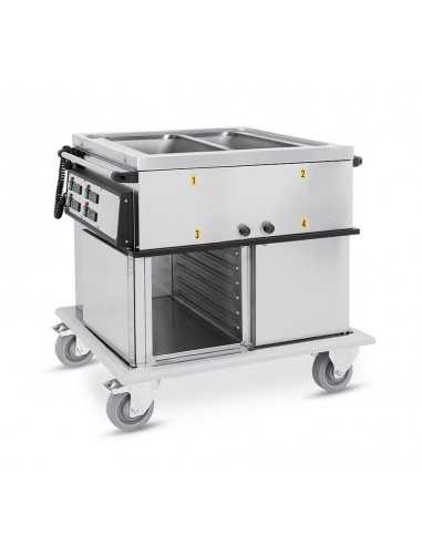 Thermal cupboard trolley - Well with...