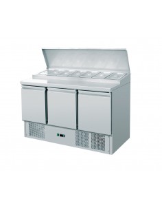 Saladette refrigerada - N.3 puertas - Capacidad 388 lt -...