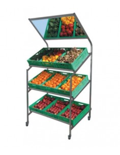Espositore murale ortofrutta - Struttura in tubolare... 2