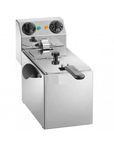Friggitrice elettrica - In Acciaio Inox - 1...