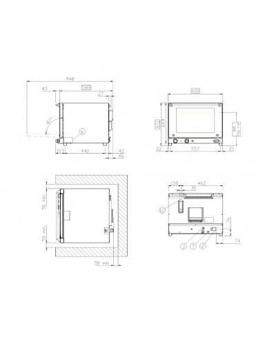 Forno a convezione elettrico  - Temperatura 30...