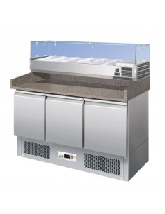 Pizza counter - ingredient showcase - n. 3 doors - size...