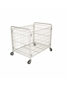 Cesta plegable plastificada - estructura de acero...